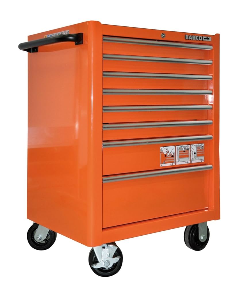 スチール製　三段ローラーキャビネット Amazon.co.jp: BAHCO 8段ローラーキャビネット グリーン